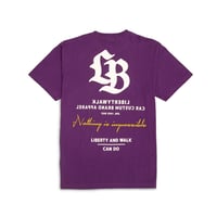 Liberty and Walk Tee Purple
