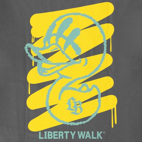 LB×KAZZROCK Paint Tee Gray