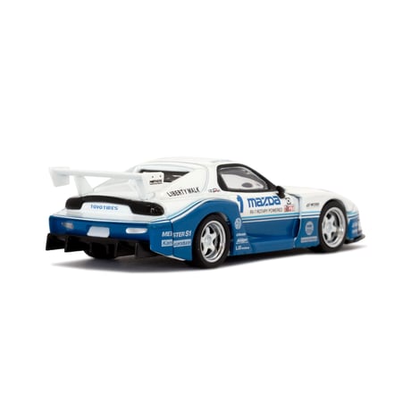 MINI-GT 1/64 Mazda RX-7 LB-Super Silhouette White×Blue