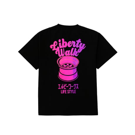 LB Gradation Wheel Tee Pink×Blue