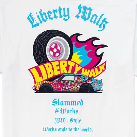 LIBERTY WALK KENMERI Fire Tee White