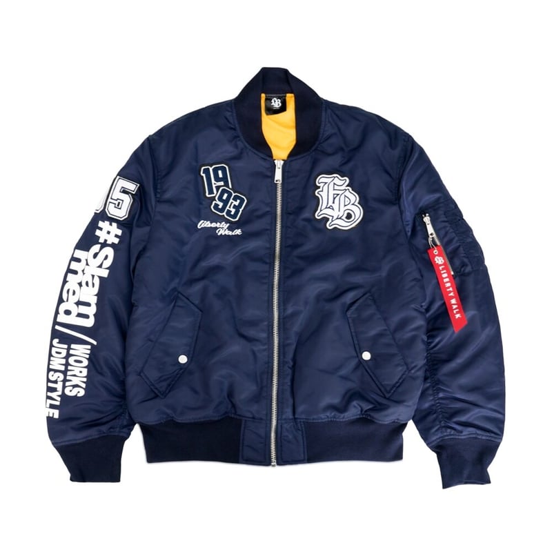 リバティーウォーク MA-1ジャケット LB Slammed MA-1 Navy | 株式会社I.W.G.P