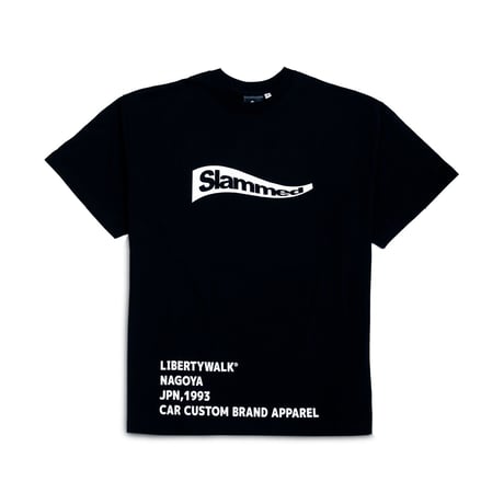 LB Slammed Car Big Tee Black