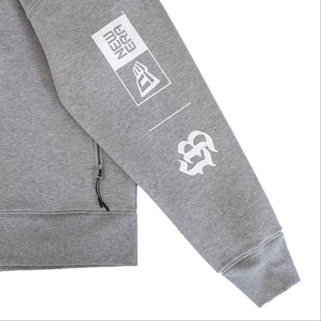 NEWERA LBWK TECH SWEAT FULLZIP HOODIE GRAY×OLIVE