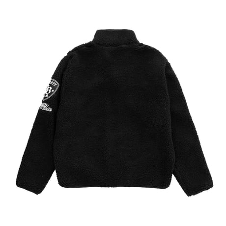LB Patch Boa Coat Black