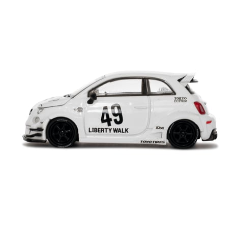 1/64 MINI LB-WORKS x Abas Works ABARTH 595 Gara White