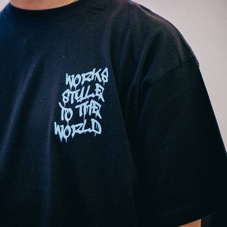 LB Paint Logo Tee Black×Orange