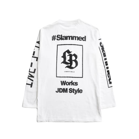 LB Box Logo Long Sleeve Tee White