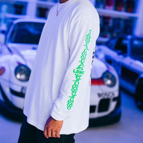 Racing Crew Long Sleeve Tee White