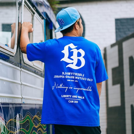 Liberty and Walk Tee Blue