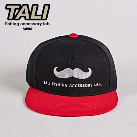 TALI ヒゲキャップ 【ブラック×レッド】