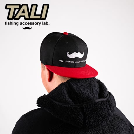 TALI ヒゲキャップ 【ブラック×レッド】