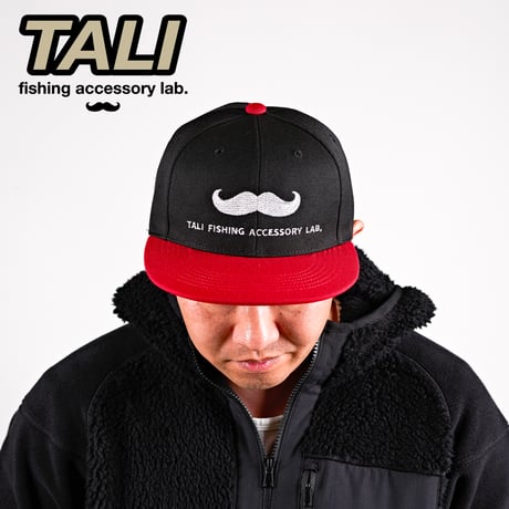 TALI ヒゲキャップ 【ブラック×レッド】