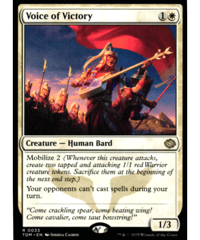 MTG 勝利の楽士 TDM 英語 4枚 英語）勝利の楽士/Voice of Victory【R】0033［TDM］ | カード