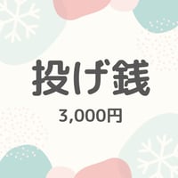 投げ銭　3,000円【オリジナルグッズ付】