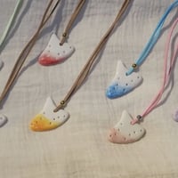 オカリナ陶器ペンダント