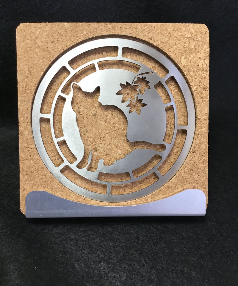 コースターバラ売り バラ売り ステンレス製 多機能コースター（コルク付き） ご注文