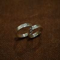 槌目模様リング【4mm】