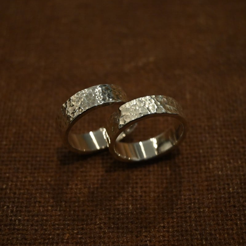 槌目模様リング【6mm】 | Randy works