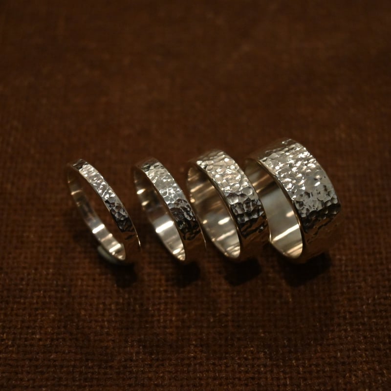 槌目模様リング【6mm】 | Randy works