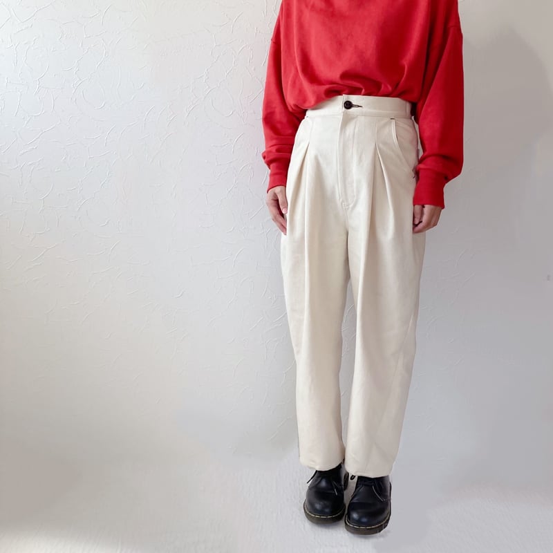 ころんとフォルムのバルーンパンツ〈生成りdenim〉 | grand grandma's