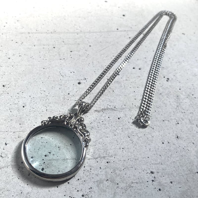 シルバーフレーム ルーペペンダント【職人による一点物】 | 7 rings
