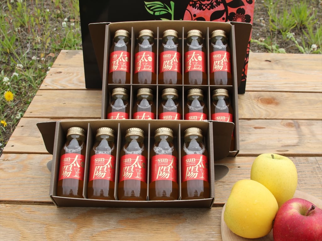 めぐみ　りんごジュース かいどうのめぐみ』100%ストレートリンゴジュース｜阿部りんご園