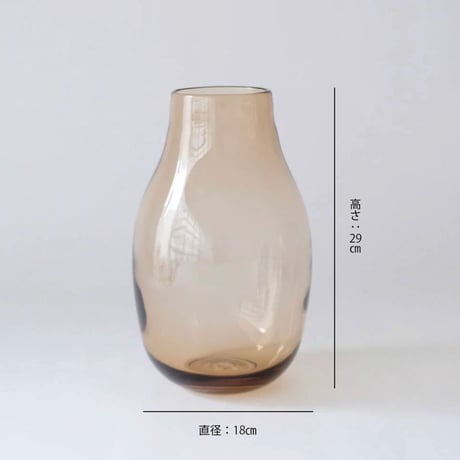 GLASS フラワーベース・Lサイズ（高さ29cm）