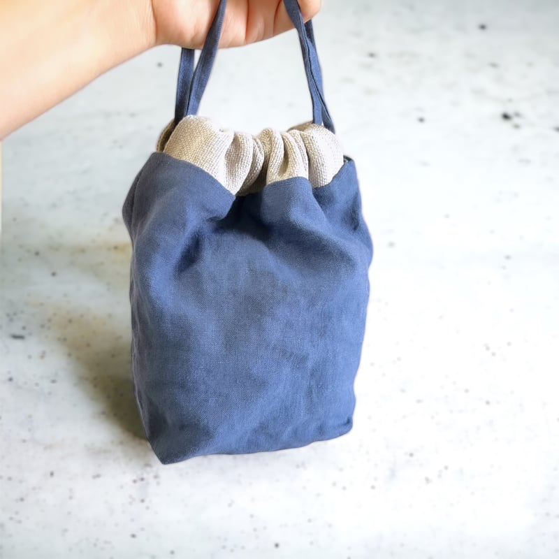 リネン巾着ポーチ | 10.