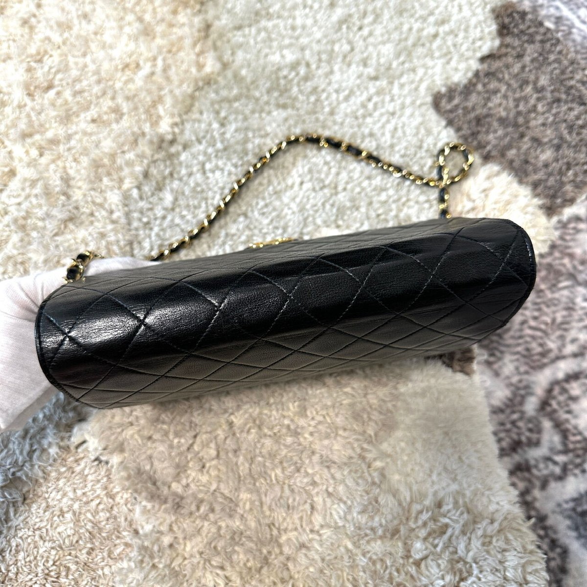 シャネル マトラッセ チェーン ショルダーバッグ ブラック | ISSN VINTAGE