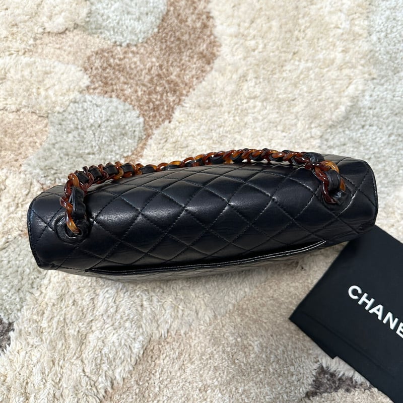 シャネル べっ甲 デカマトラッセ30 チェーン ショルダーバッグ