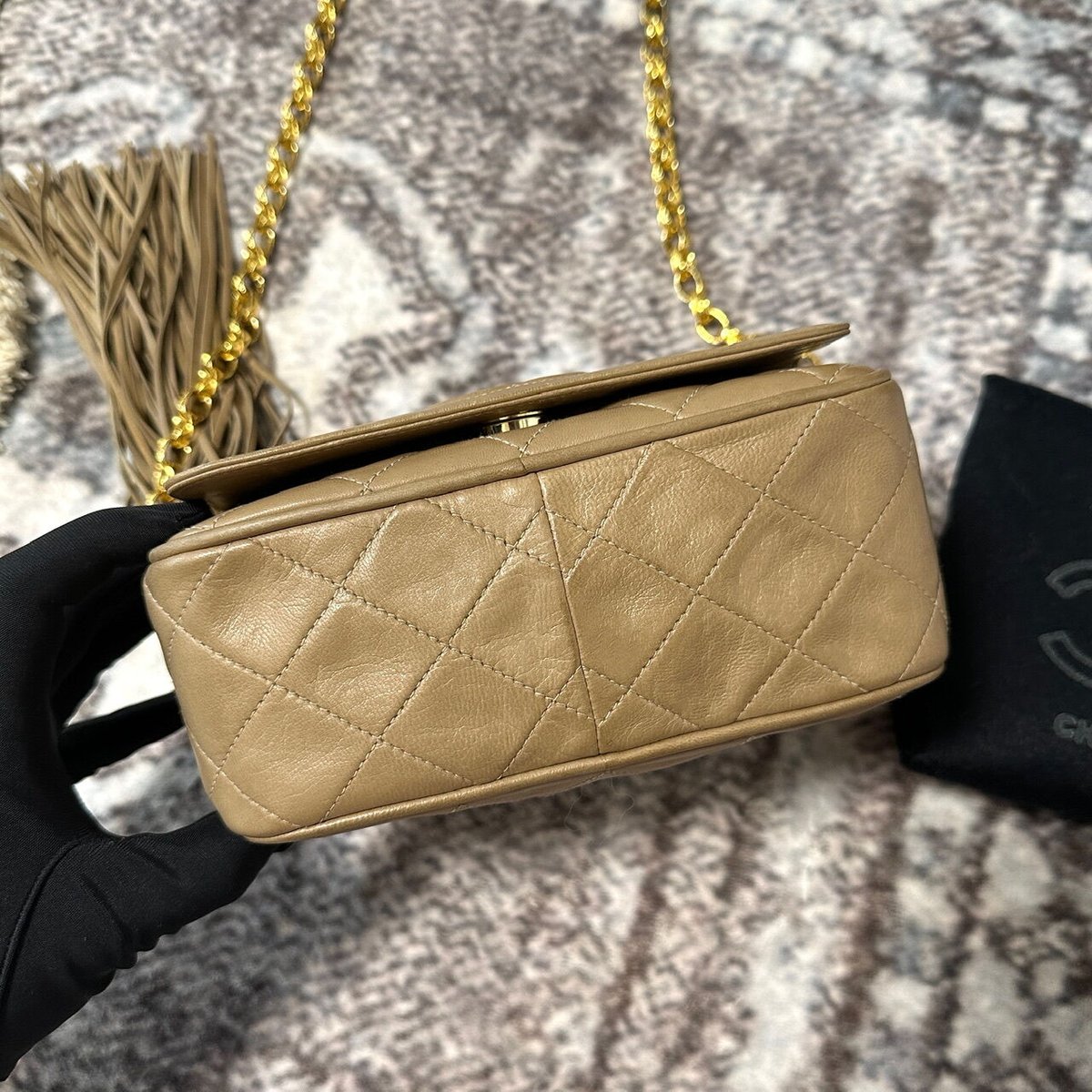 シャネル フリンジチェーンショルダー マトラッセ シャネル CHANEL マトラッセ フリンジ チェーンショルダー 1991-1994年