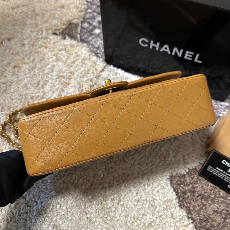 シャネル マトラッセ25 Wチェーン ショルダーバッグ ベージュ | ISSN