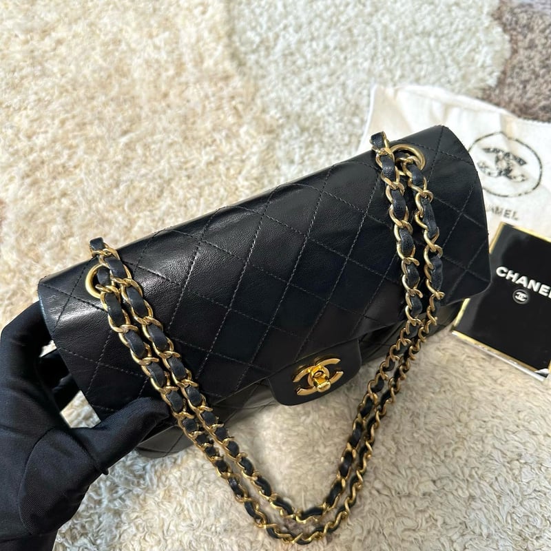 シャネル マトラッセ23 Wチェーン ショルダーバッグ ブラック | ISSN