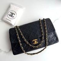 シャネル デカココ マトラッセ チェーン ショルダーバッグ ブラック