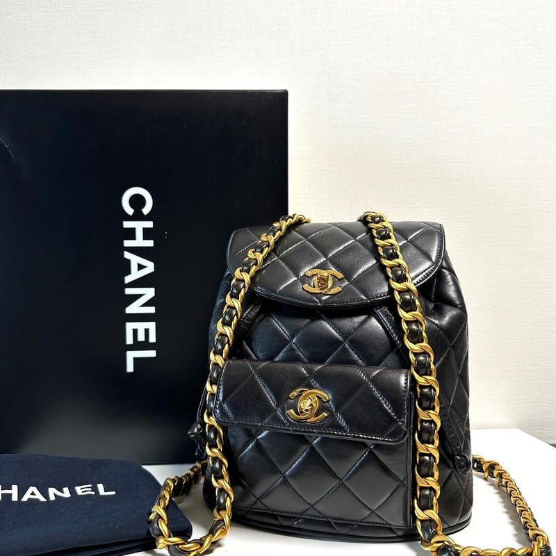 CHANEL シャネル デカココ ターンロック チェーンリュック マトラッセ 黒 楽天市場】【10%OFFクーポン】 シャネル リュックサック チェーン