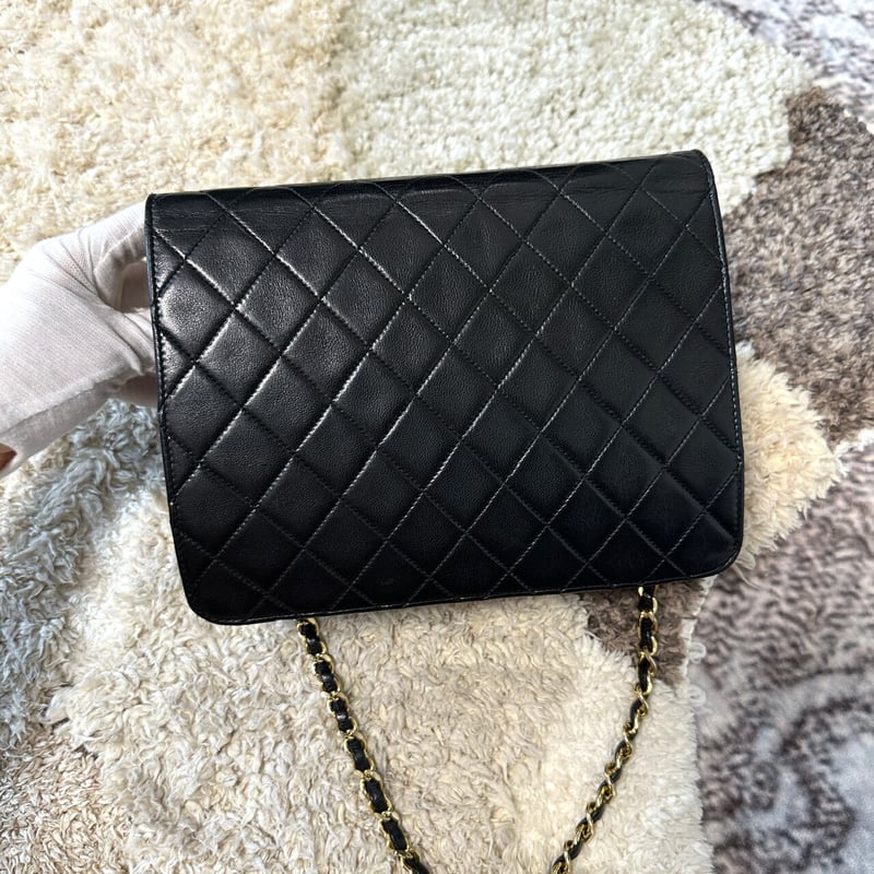 シャネル マトラッセ チェーン ショルダーバッグ ブラック | ISSN VINTAGE
