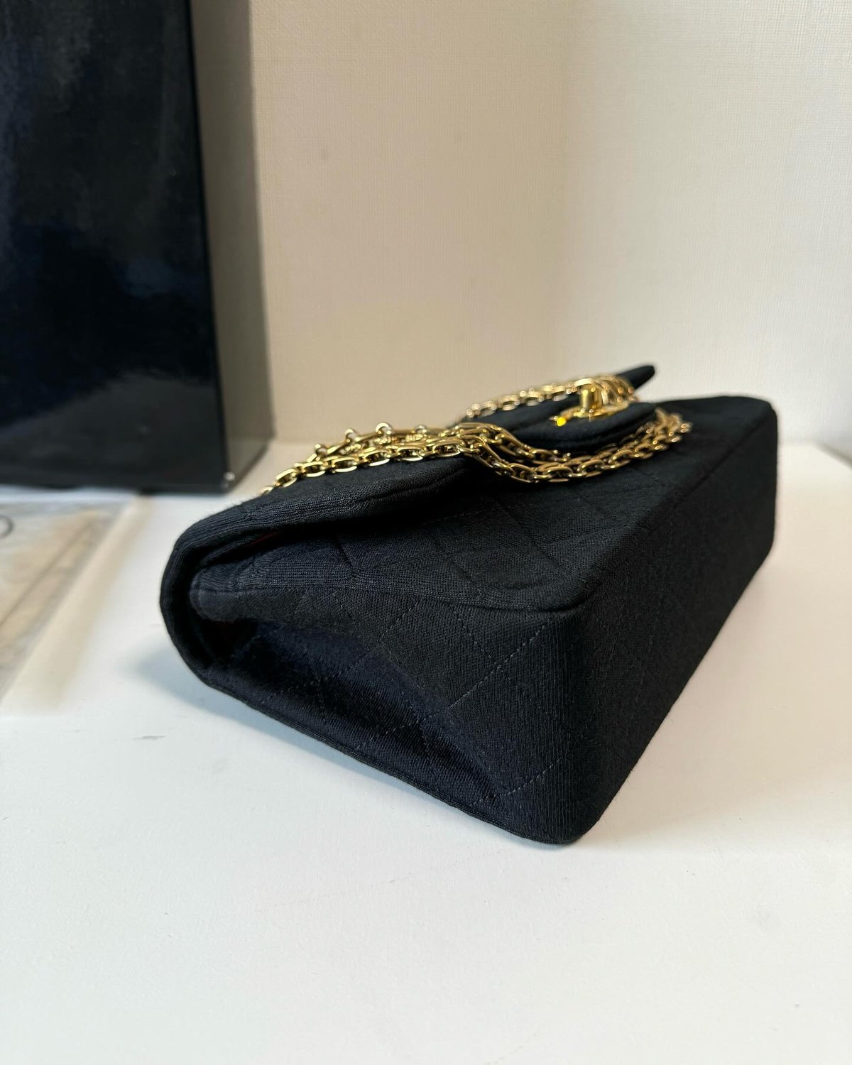 CHANELシャネルマトラッセコットンショルダーバッグ美品！ シャネル マトラッセ23 Wチェーン ショルダーバッグ 布地 | ISSN VINTAGE