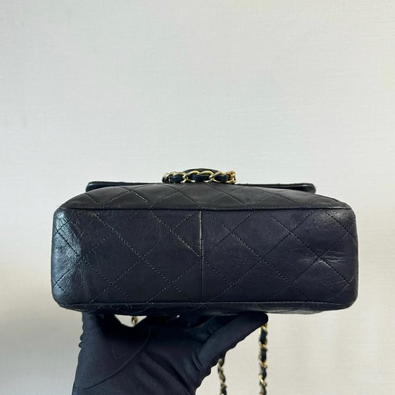 シャネル ミニマトラッセ20 チェーン ショルダーバッグ ブラック