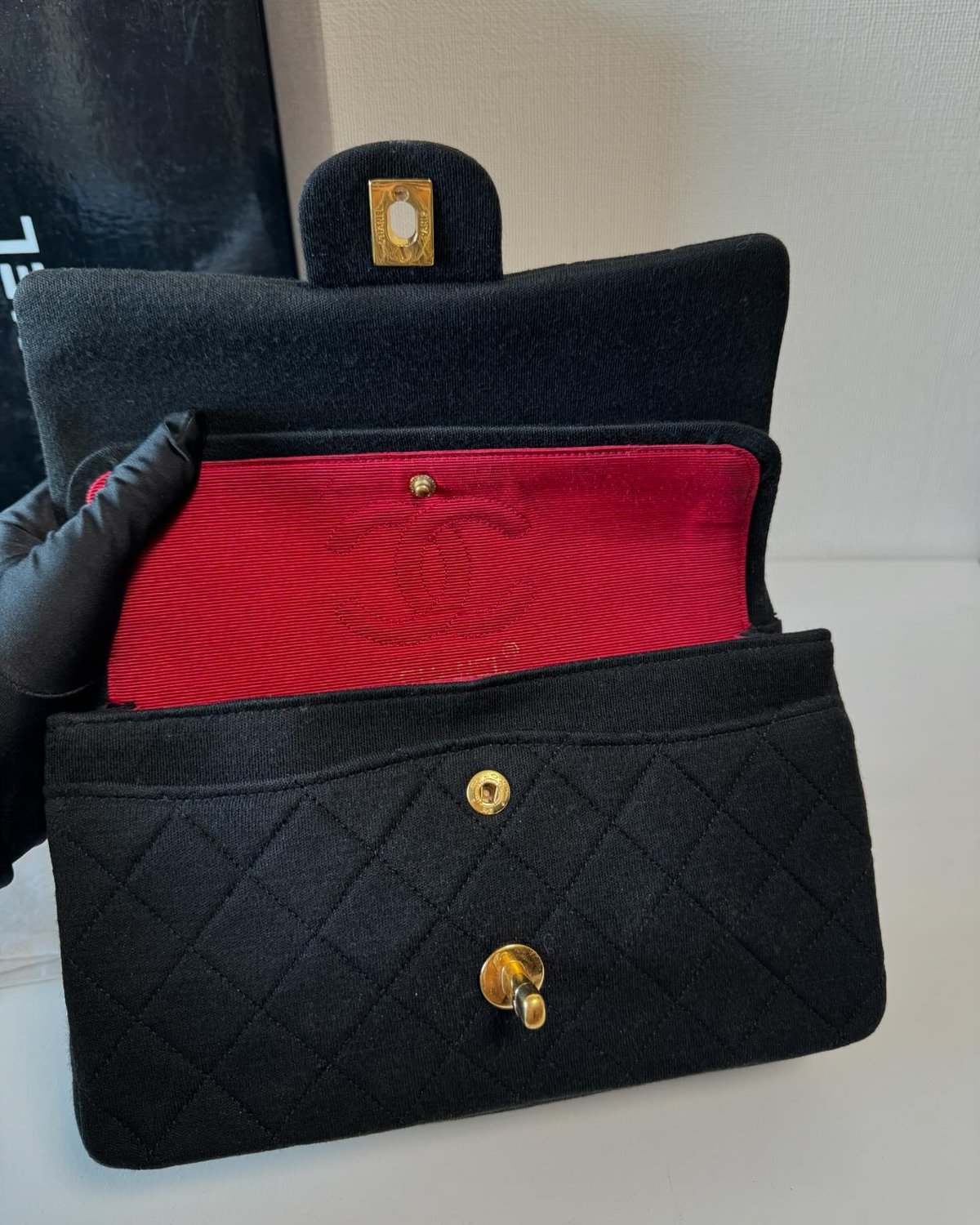 シャネル マトラッセ23 Wチェーン ショルダーバッグ 布地 | ISSN VINTAGE