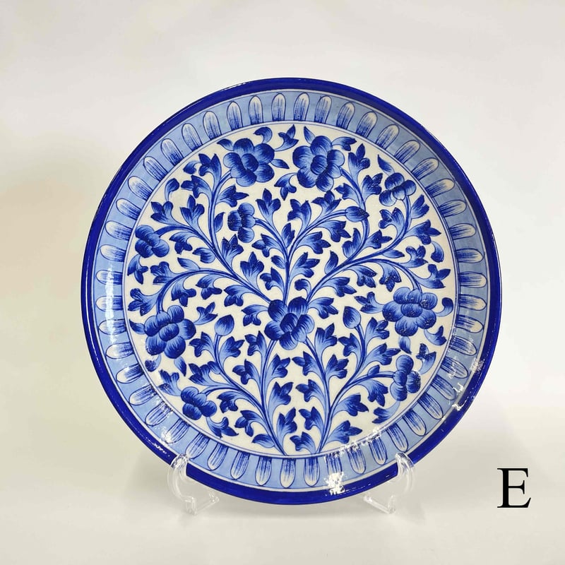 ブルーポタリー プレート(大) | ohakakiwame