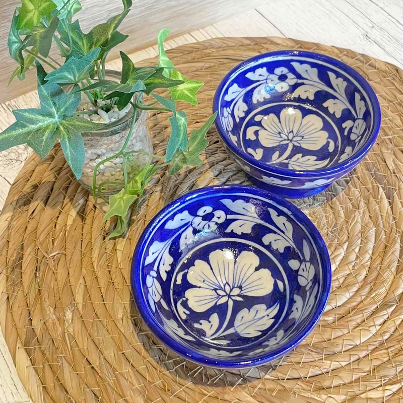 ポーリッシュポタリー　ブルーフラワー　ボウル23cm ポーリッシュポタリー ブルーフラワー ボウル23cm 深皿・ボウル