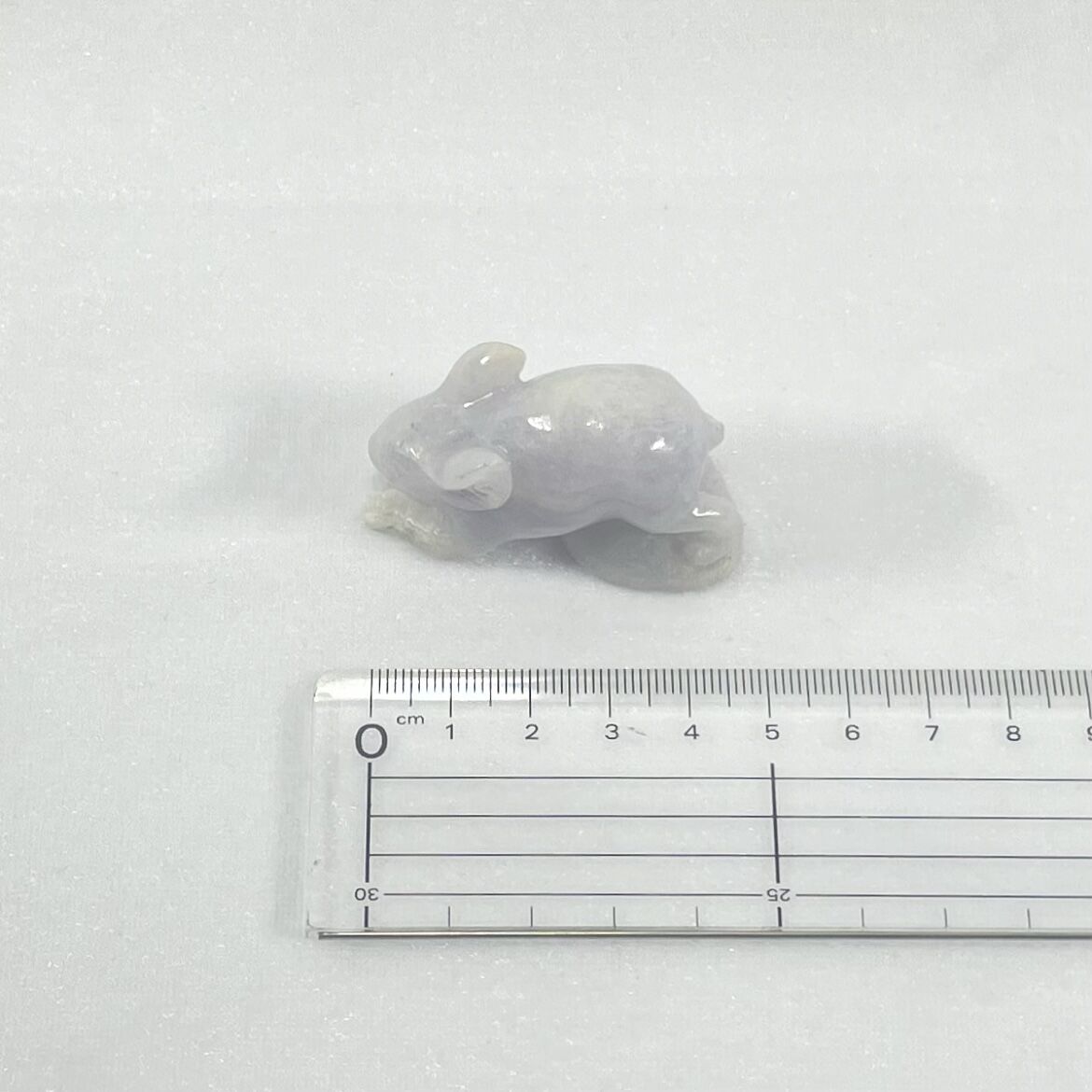 うさぎ、麒　置物　翡翠 うさぎ、麒 置物 翡翠