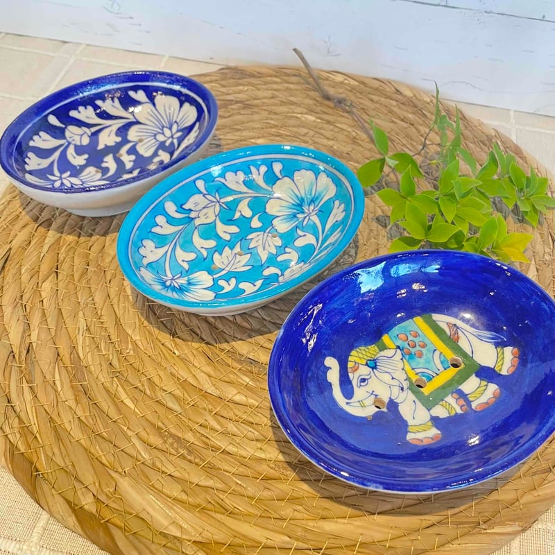 ブルーポタリー ソープディッシュ | ohakakiwame