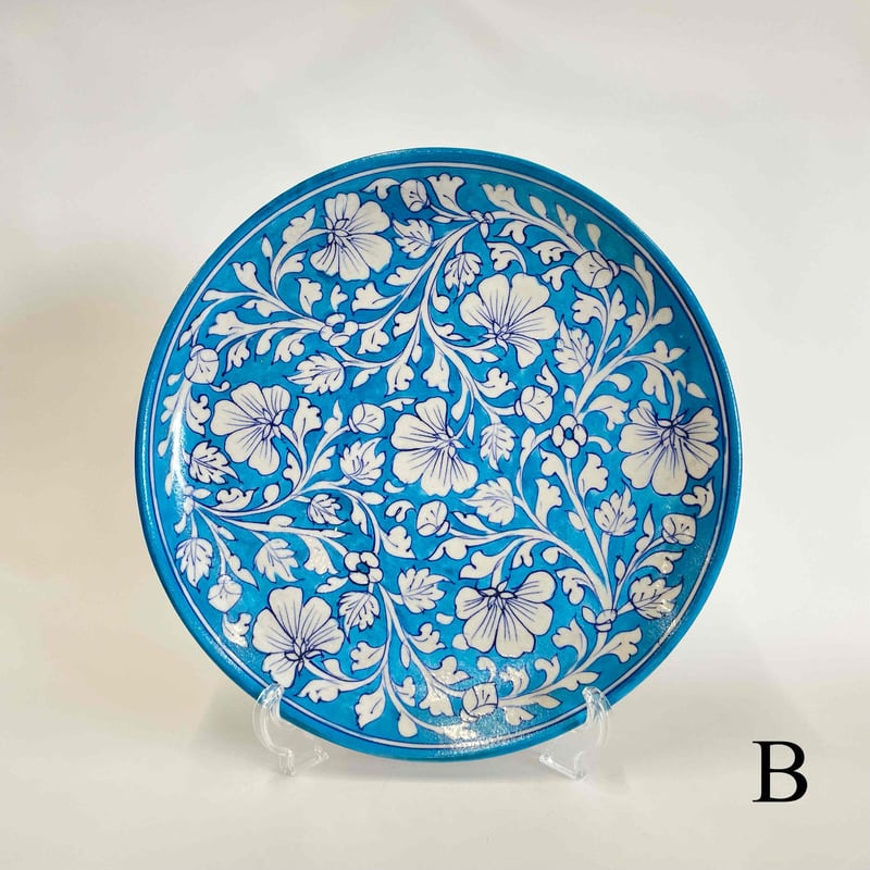 ブルーポタリー プレート(大) | ohakakiwame