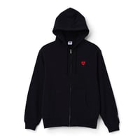 【岩城直弥】ロゴ刺繍ZIPパーカー（BLACK）