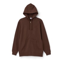 【岩城直弥】ロゴ刺繍ZIPパーカー（BROWN）