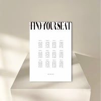 Welcome board 4   〈Seating chart〉
