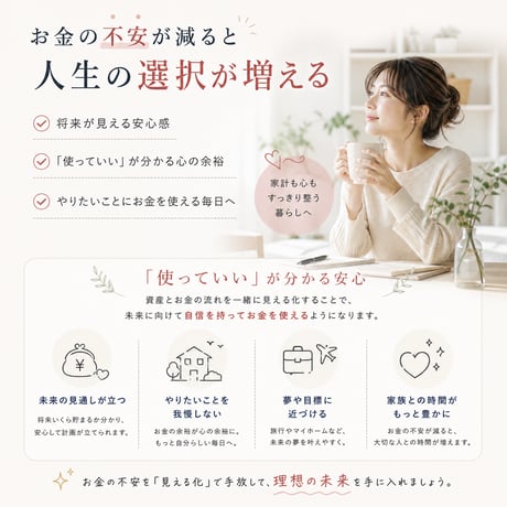 資産とお金の流れが分かるGoogleスプレッドシート家計簿