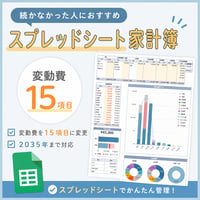 続かなかった人におすすめスプレッドシート家計簿(変動費15項目）